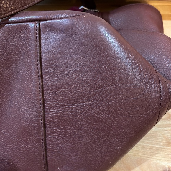 Coach Leather Carrie Tote Bag - Picture 14 of 16